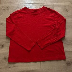 🍒NUUDS Cherry Everyday Long Sleeve Top Large🍒 RARE